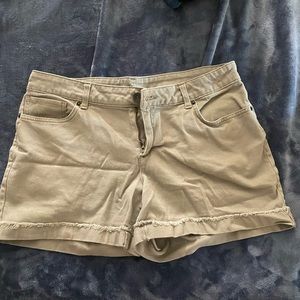 Khaki shorts - size 14